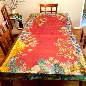 Elegant Red and Yellow Scarf